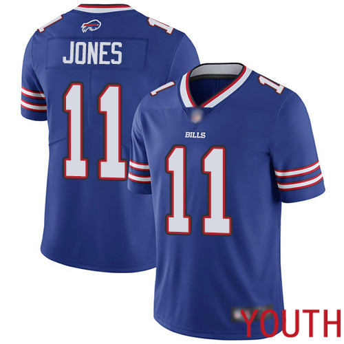 Youth Buffalo Bills #11 Zay Jones Royal Blue Team Color Vapor Untouchable Limited Player NFL Jersey